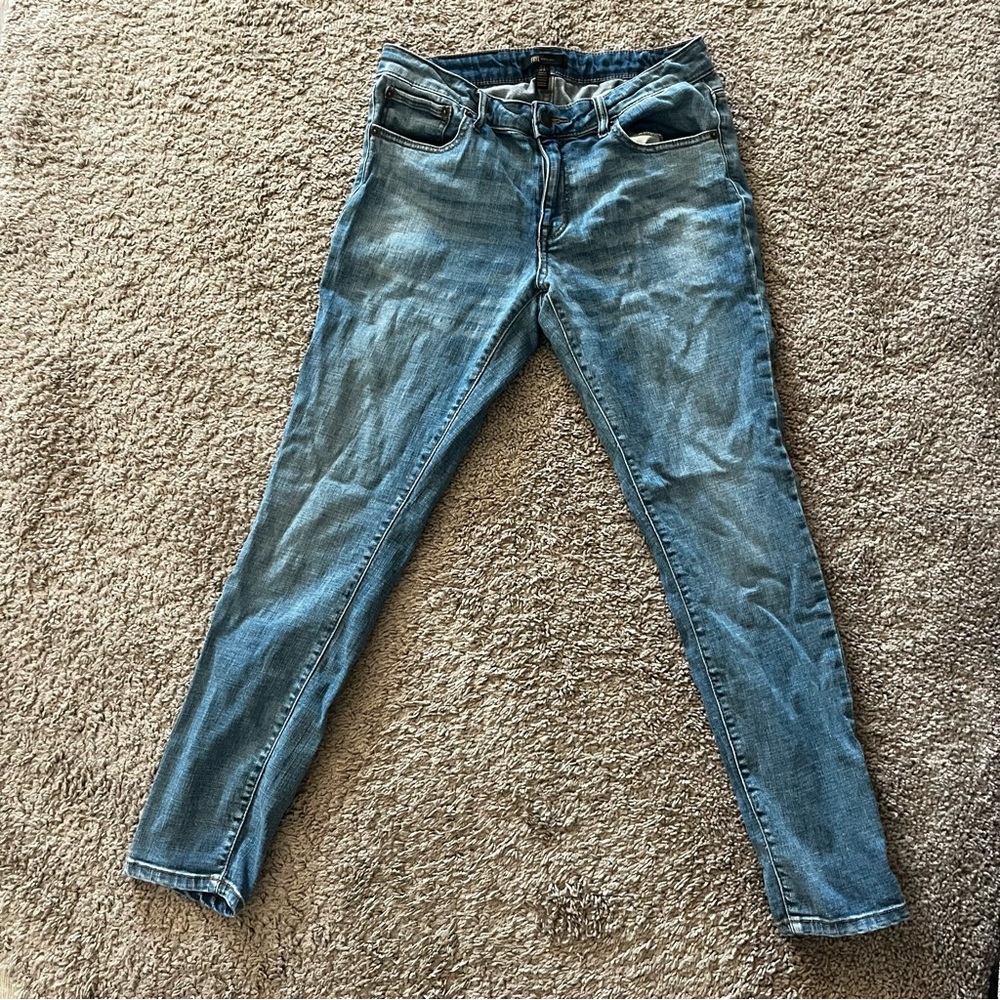 Frye Blue Skinny Jeans with Natural Fading